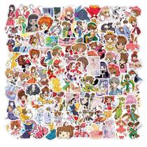Adesivos Card Captors Sakura Anime 100 unidades de PVC impermeável