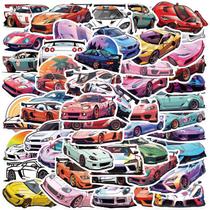 Adesivos, carros esportivos, 50 peças, decalques coloridos para carros de corrida Adesivos, carros esportivos, 50 peças, decalques coloridos para carros de corrida