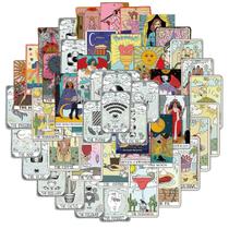 Adesivos, cartas de tarô, anime, desenho animado, 50 unidades, PVC, impermeável Adesivos, cartas de tarô, anime, desenho animado, 50 unidades, PVC, impermeável