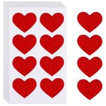 Adesivos ChicQuench Heart Red Glitter 3,8 cm autoadesivos x240 Adesivos ChicQuench Heart Red Glitter 3,8 cm autoadesivos x240