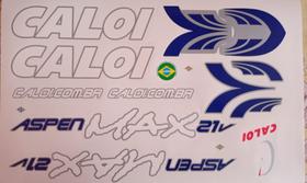 Adesivos colante bicicletas caloi aspen max 21 vel azul Adesivos colante bicicletas caloi aspen max 21 vel azul