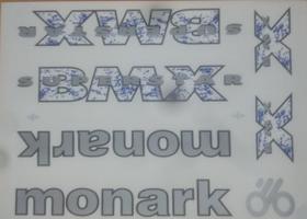 Adesivos colante bicicletas monark bmx superstar branco