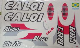 Adesivos colante bikes caloi t-type 21 vel al 6061 vermelho Adesivos colante bikes caloi t-type 21 vel al 6061 vermelho