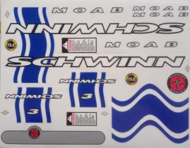 Adesivos Colante Bikes SCHWINN AZUL Adesivos Colante Bikes SCHWINN AZUL