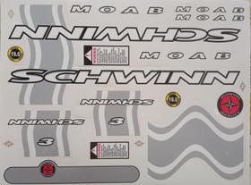 Adesivos Colante Bikes SCHWINN PRATA Adesivos Colante Bikes SCHWINN PRATA