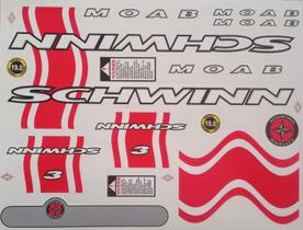 Adesivos Colante Bikes SCHWINN VERMELHO Adesivos Colante Bikes SCHWINN VERMELHO