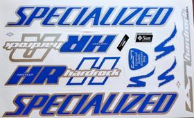 Adesivos colante bikes specialized azul