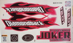 Adesivos Colante JOKER DIAMOND BLACK VERMELHO Adesivos Colante JOKER DIAMOND BLACK VERMELHO
