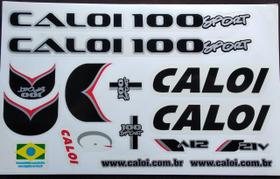 Adesivos Colante Para Bikes Caloi 100 Preto