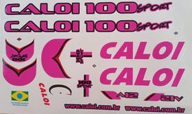 Adesivos Colante Para Bikes Caloi 100 Rosa