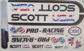 Adesivos Colante Scott Usa - PRETO Adesivos Colante Scott Usa - PRETO