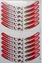 Adesivos colante vmaxx disc vermelho antigo kit 2 cartelas