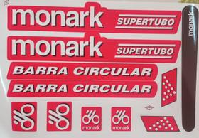 Adesivos colantes monark barra circular supertubo vermelho - FASHION