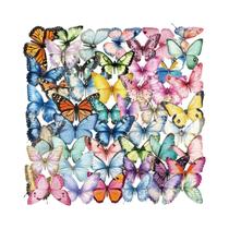 Adesivos Coloridos De Borboleta Graffiti 50pcs À Prova d'Água Em PET Para Decoração De Skateboard,