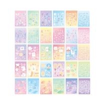 Adesivos Coloridos De Fantasia Para Scrapbooking 30 Folhas Com Padrões Diferentes DIY Para Decoração Adesivos Coloridos De Fantasia Para Scrapbooking 30 Folhas Com Padrões Diferentes DIY Para Decoração