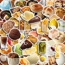 Adesivos: Comida, sobremesa, ovo escalfado, leite, chá, 70 unidades Adesivos: Comida, sobremesa, ovo escalfado, leite, chá, 70 unidades