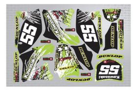 Adesivos Compatível Kawasaki KX250F 2010 0,60mm Adesivos Compatível Kawasaki KX250F 2010 0,60mm