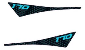 Adesivos Compatível Sea-Doo GTI 170 SE Azul 2020+ Adesivos Compatível Sea-Doo GTI 170 SE Azul 2020+