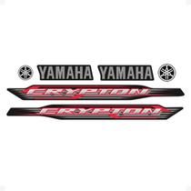 Adesivos Compatível Yamaha Crypton 2012 Moto Preta + Logos