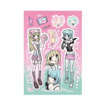 Adesivos Coreanos De Meninas Fofas 1/32PCS Livro De Adesivos Decorativos DIY Para Caderno Diário