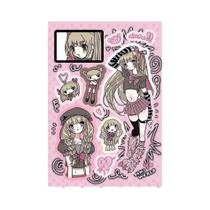 Adesivos Coreanos De Meninas Fofas 1/32PCS Livro De Adesivos Decorativos DIY Para Caderno Diário