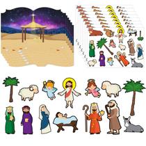 Adesivos Craft FacRaft Nativity Scene Christmas 12 sets