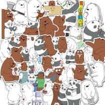 Adesivos Cute Bears Anime Cartoon 37 peças de PVC impermeável Adesivos Cute Bears Anime Cartoon 37 peças de PVC impermeável
