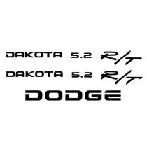 Adesivos Dakota 5.2 R/t Dodge Emblema Lateral/traseiro Preto