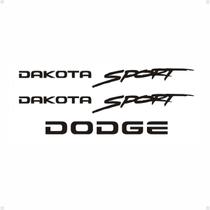 Adesivos Dakota Sport Dodge Emblemas Lateral/traseiro Preto
