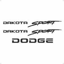 Adesivos Dakota Sport Dodge Emblemas Lateral/traseiro Preto