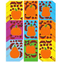 Adesivos de abóbora Funnlot, 30 unidades para professores e crianças de Halloween