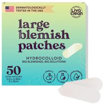 Adesivos de Acne LivaClean L Hydrocolloid - 50 Unidades para o Rosto