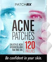 Adesivos de acne (pacote com 120), óleo de melaleuca e adesivos hidrocolóides para espinhas para rosto