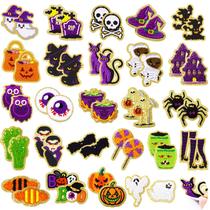 Adesivos de adesivo FOGWOWO Halloween Chenille, 50 unidades, autoadesivos
