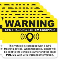 Adesivos de advertência do sistema de rastreamento GPS, 20 unidades