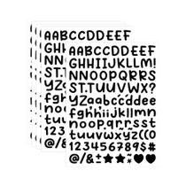 Adesivos De Alfabeto Com Letras Pequenas E Números De 0,5 Polegadas, 5 Folhas Para Artesanato DIY De