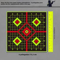 Adesivos De Alvo Fluorescentes De 6 Polegadas Para Prática De Tiro, 10 Peças Para Treinamento Com