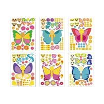 Adesivos De Animais De Fazenda DIY Para Crianças, Conjunto De 6 Folhas, Criativos Brinquedos De
