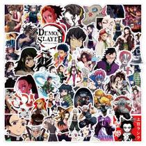 Adesivos De Anime Demon Slayer Kimetsu No Yaiba 50/100 Peças Em Vinil Para Laptop, Skateboard E Adesivos De Anime Demon Slayer Kimetsu No Yaiba 50/100 Peças Em Vinil Para Laptop, Skateboard E