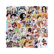 Adesivos De Anime ONE PIECE 50pcs Luffy Zoro Decalques Impermeáveis Para Telefone Laptop Mala