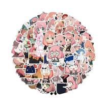 Adesivos De Anime SPYFAMILY 50pcs Anya Forger Decalques Impermeáveis Para Brinquedos De Crianças