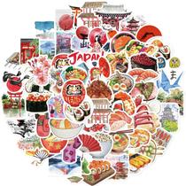 Adesivos De Arquitetura E Comida Japonesa Retrô 64PCS Feitos À Mão Para Decoração De Capas De
