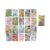 Adesivos De Arte Criativa Retrô 45 Folhas DIY Para Capas De Telefone, Porta-Retratos, Álbum De Fotos