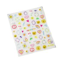 Adesivos De Arte De Unhas De Geleia Kawaii 5D Urso De Coração Decorações De Manicure Autoadesivas