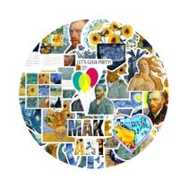 Adesivos De Arte Girassol De Van Gogh Retrô DIY Para Bagagem, Caderno, Celular 10 30 50 Peças