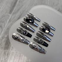 Adesivos de arte para unhas SiaHyg, elegante, falsos, usados à mão L