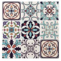 Adesivos de azulejo LONGKING Maximum Blue Green Kitchen (10 folhas)