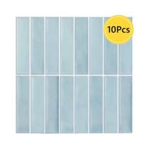 Adesivos De Azulejos 3D Verdes 10pcs Autoadesivos Resistentes À Água E Mofo 30x30cm Painéis De