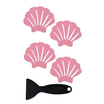 Adesivos de banheira antiderrapantes Secopad Shell Safety (24 unidades) rosa