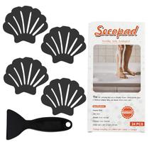 Adesivos de banheira antiderrapantes Secopad Shell Safety Blue 24 unidades
